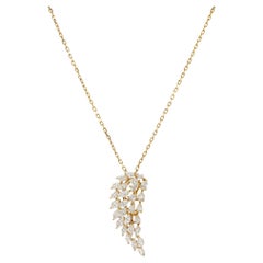 Messika 2.12Cttw Angel Diamond Collana in oro rosa 18K 17.5 pollici