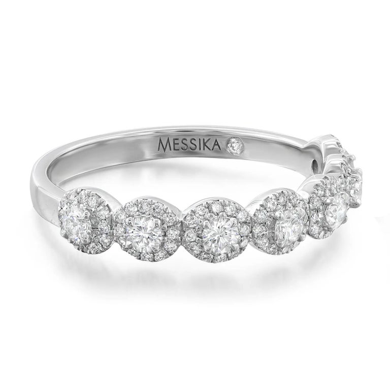 Messika Alliance Joy Demi-Tour Diamond Ring 18K White Gold Size 52 US 6 For  Sale at 1stDibs | 52 size ring in us, size 52 in us ring, size 52 ring in us