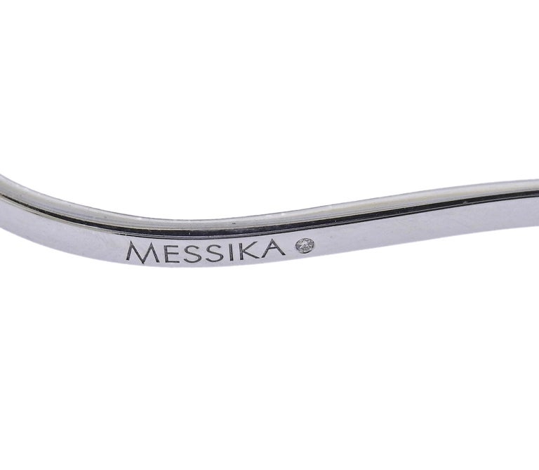 Messika Angel Paume de Main Diamond White Gold Bracelet For Sale at 1stDibs