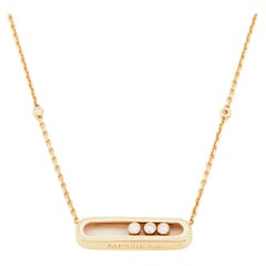 Messika Baby Move Diamond 18k Rose Gold Chain Necklace
