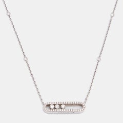 Messika Baby Move Pavé Diamond 18k White Gold Necklace