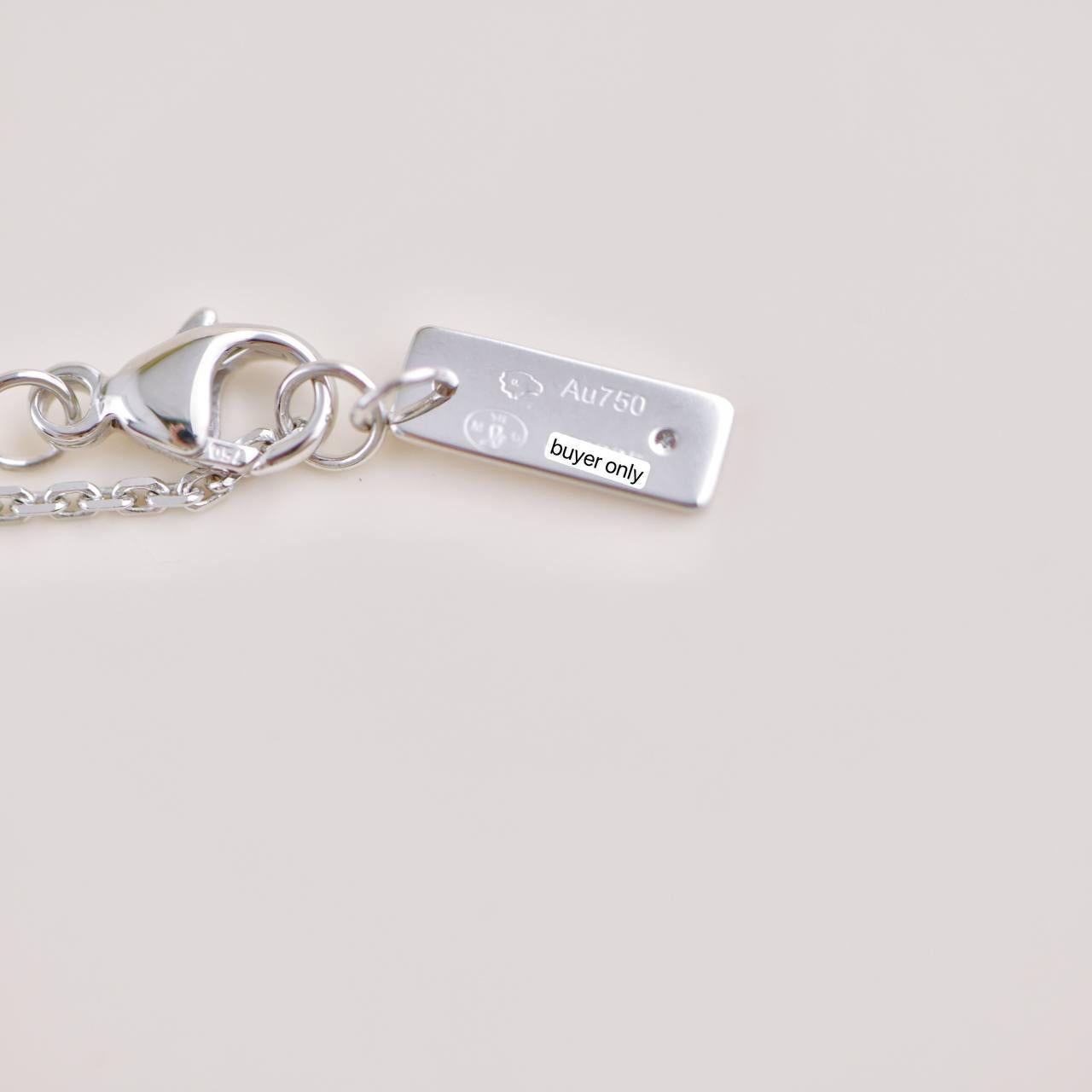 Messika Baby Move Pavé Diamond 18k White Gold Pendant Necklace 6