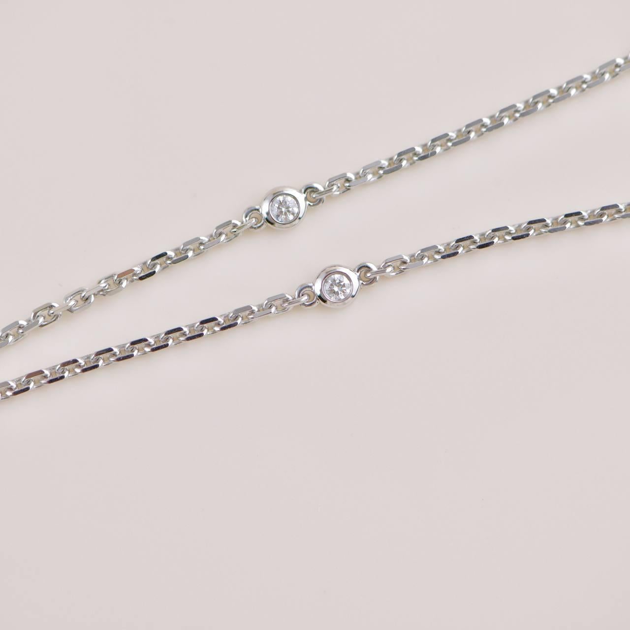 Messika Baby Move Pavé Diamond 18k White Gold Pendant Necklace 2
