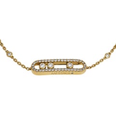 Messika Baby Move Pavé Diamond 18K Yellow Gold Bracelet