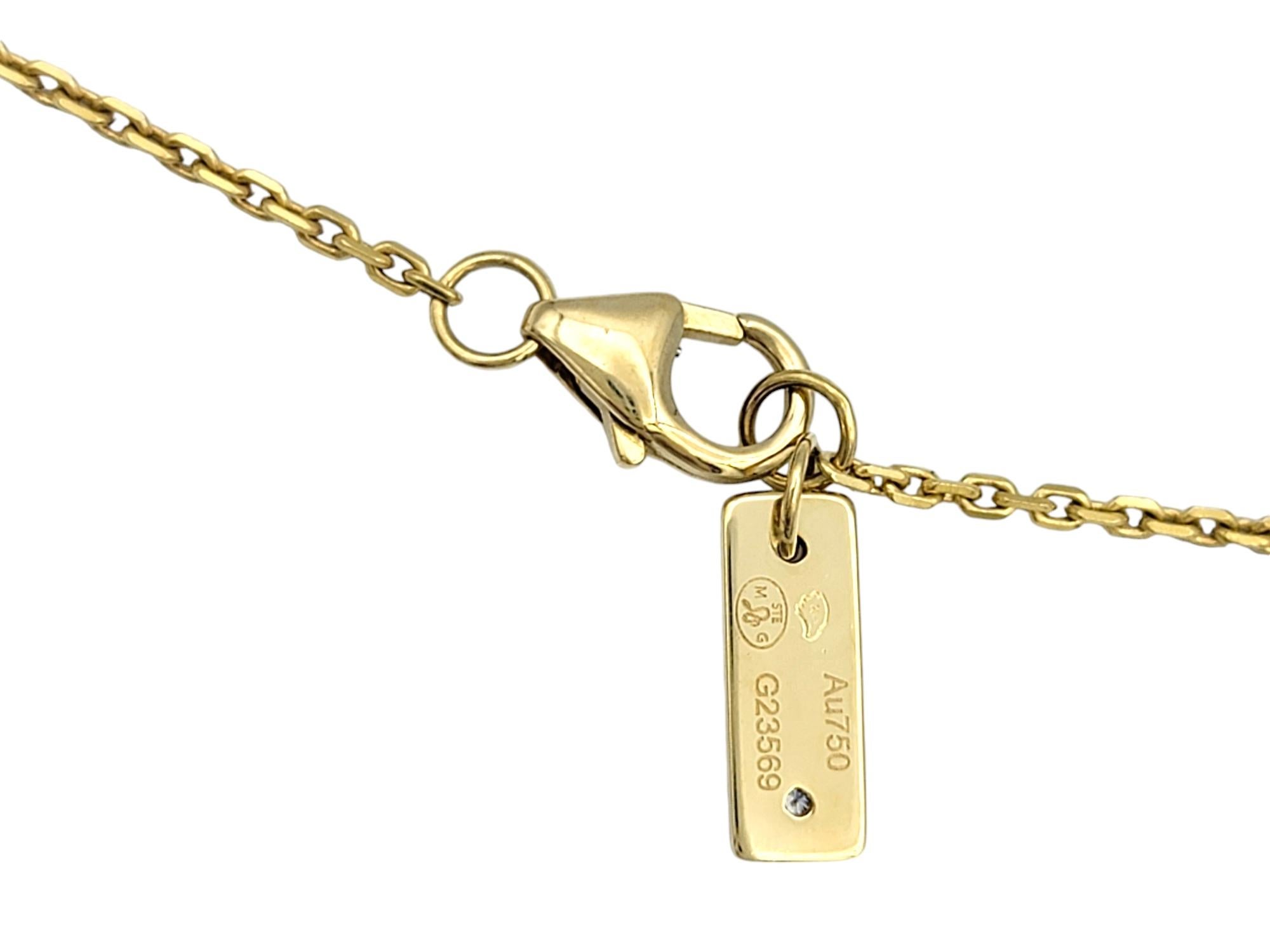 Women's Messika Baby Move Sliding Diamond Pendant Necklace in 18 Karat Yellow Gold