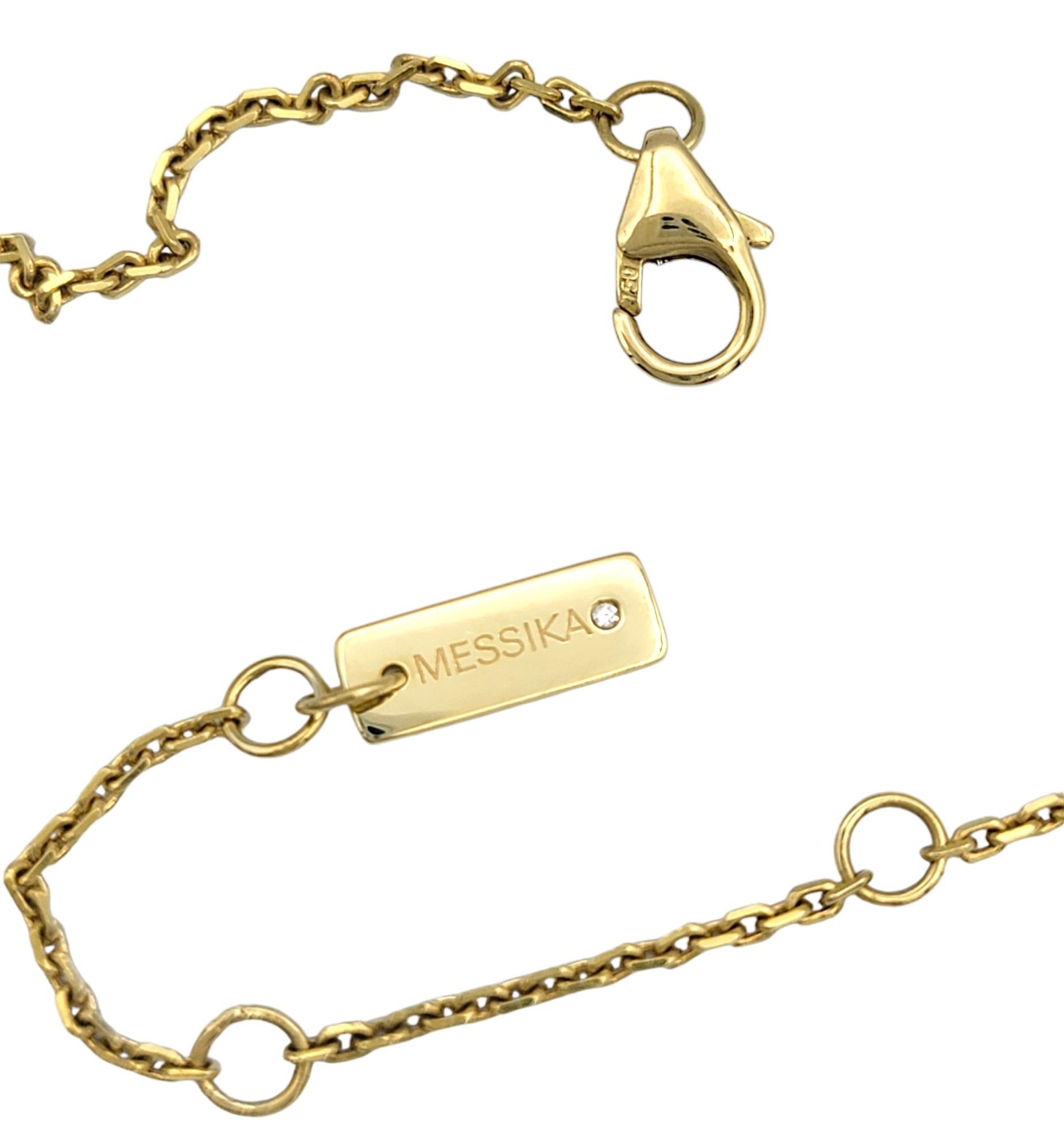 Messika Baby Move Sliding Diamond Pendant Necklace in 18 Karat Yellow Gold 1