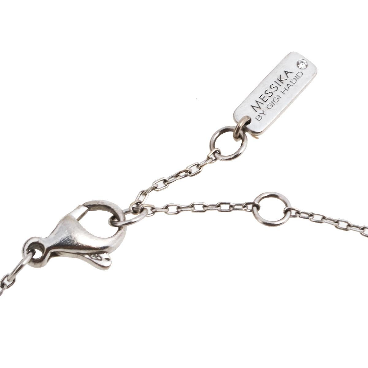 Messika by Gigi Hadid Move Addiction Bracelet en or blanc 18k avec diamants Bon état à Dubai, Al Qouz 2