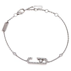Messika by Gigi Hadid Move Addiction Pave 18k White Gold Bracelet