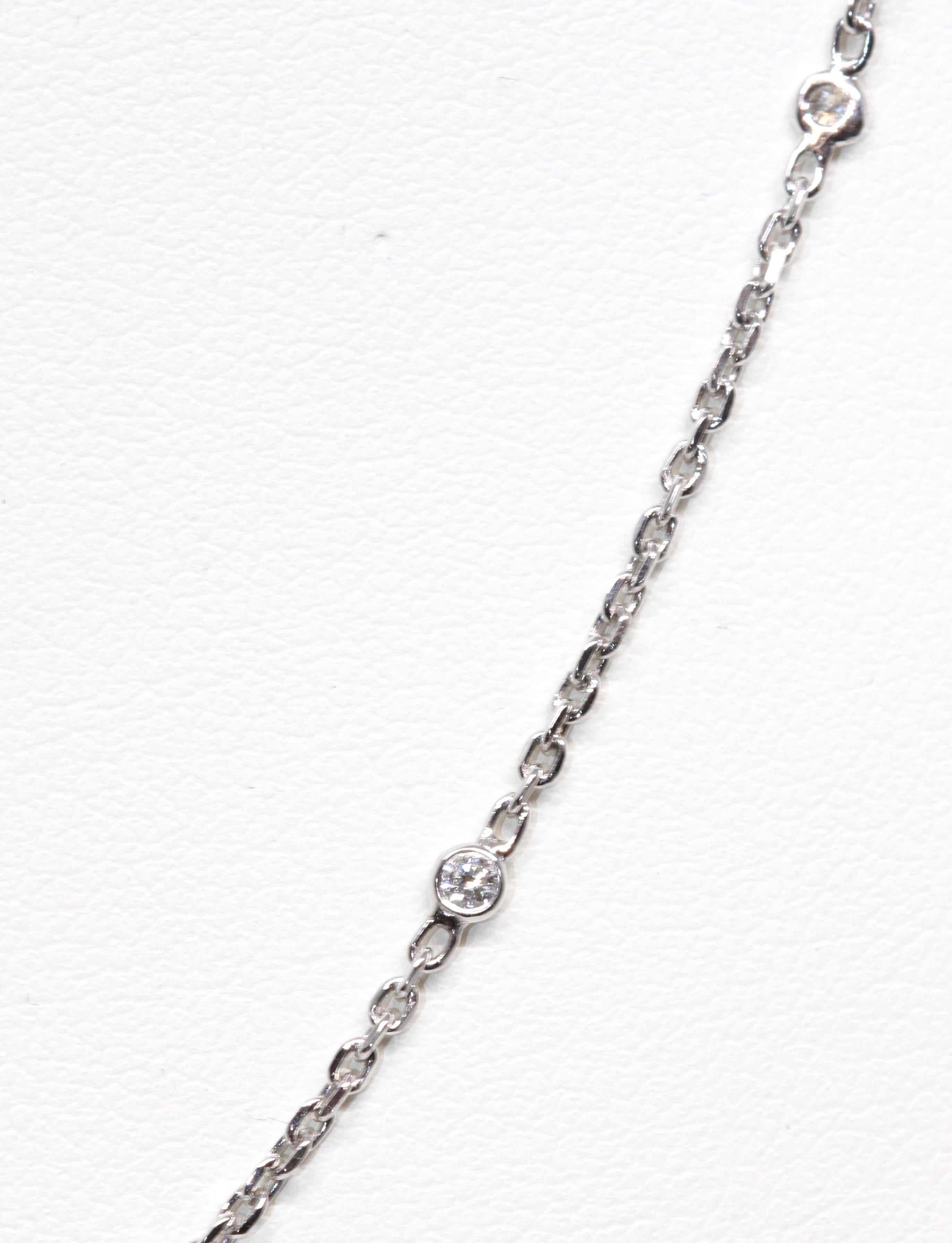 Brilliant Cut Messika Daria Necklace White Gold and Diamonds