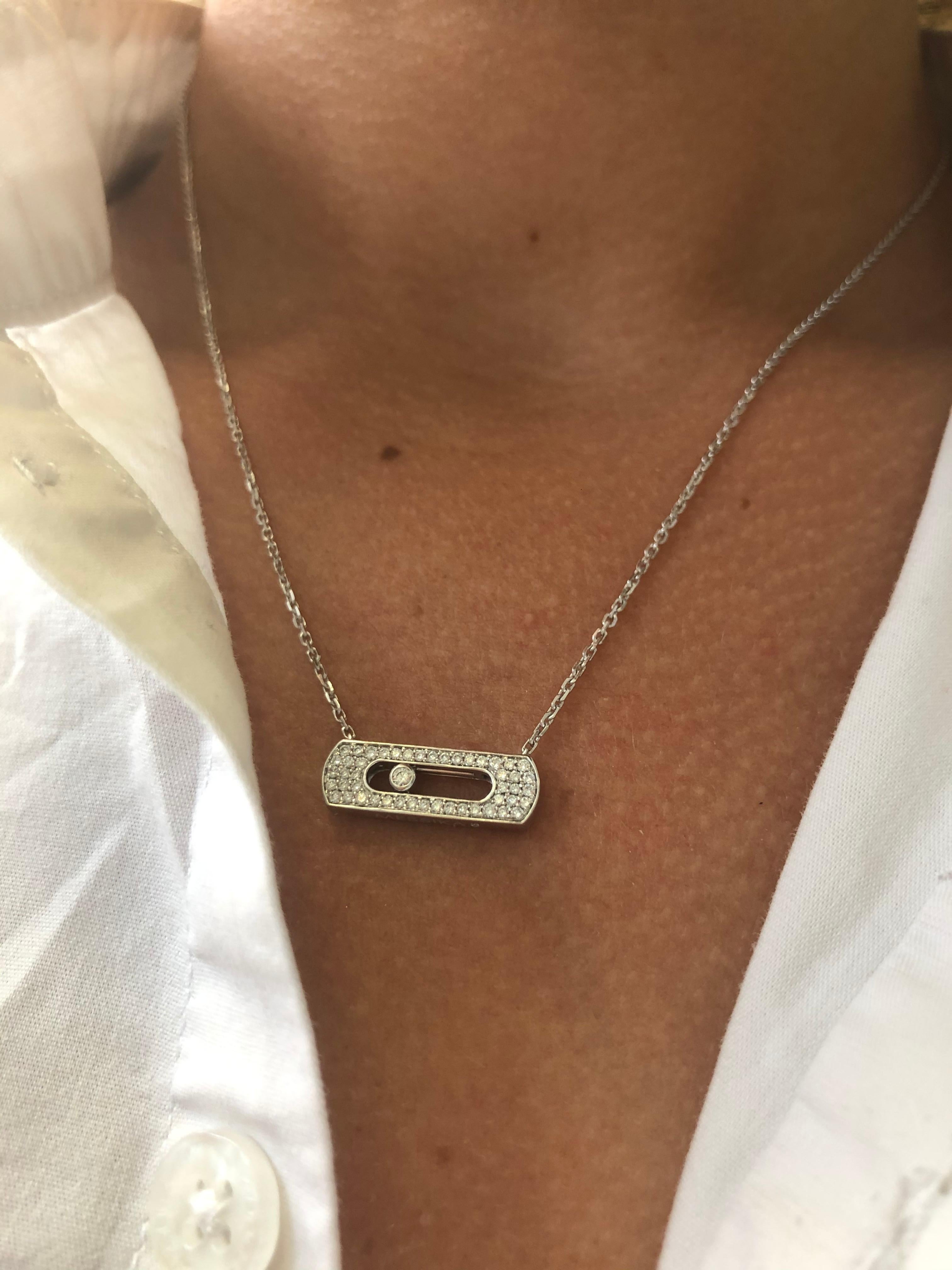 messika necklace white gold
