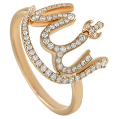 Messika Faith Allah 18K Rose Gold 0.21 Ct Diamond Ring