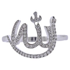 Messika Faith Allah Diamond White Gold Ring