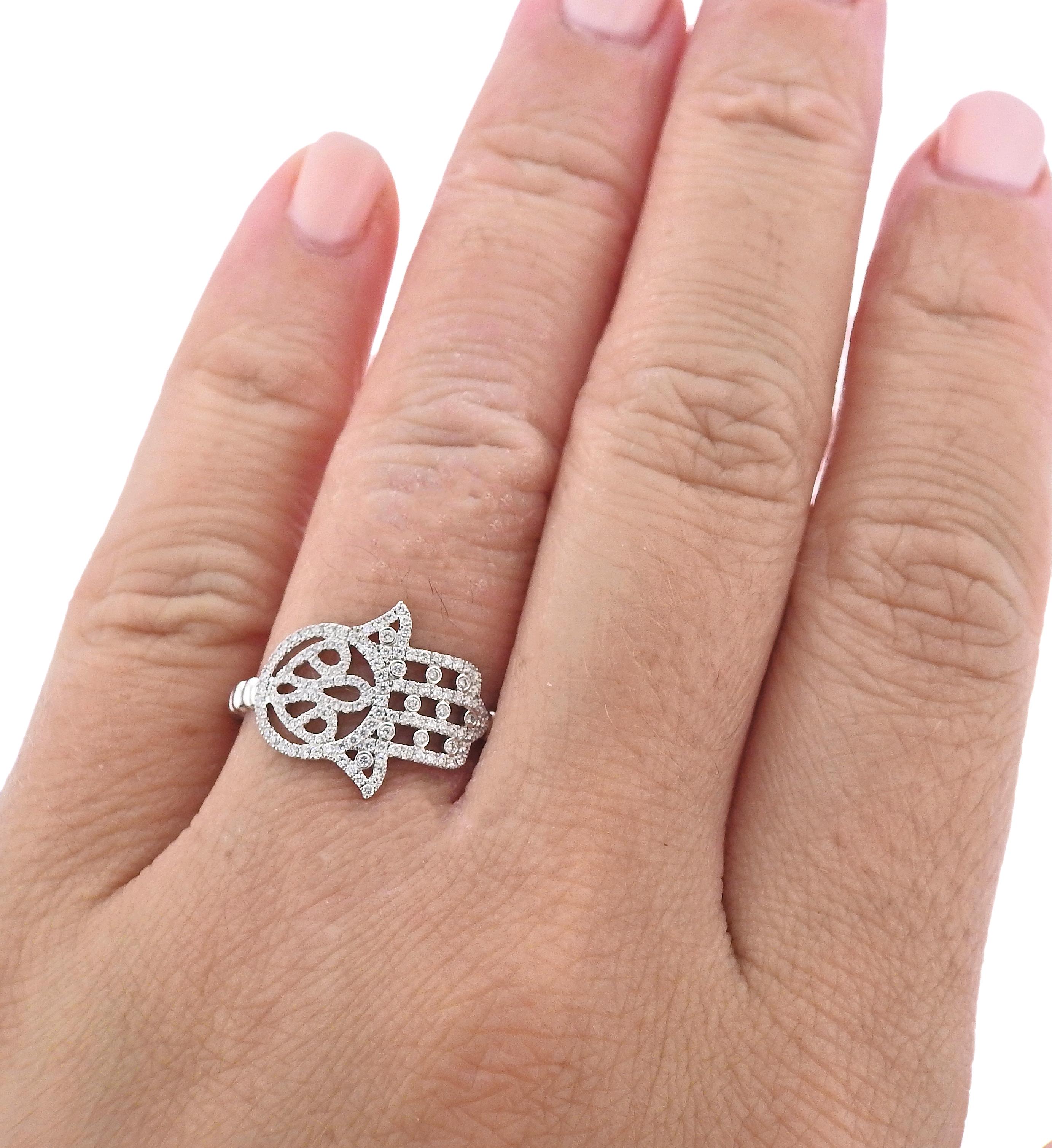 Messika Faith Gold Diamond Ring In New Condition For Sale In Lambertville, NJ