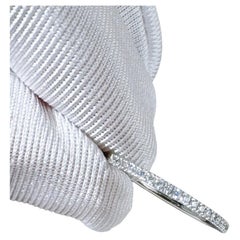 Messika Gatsby 18K White Gold and Diamond Multi-Stone Slim Wedding Ring Size 50
