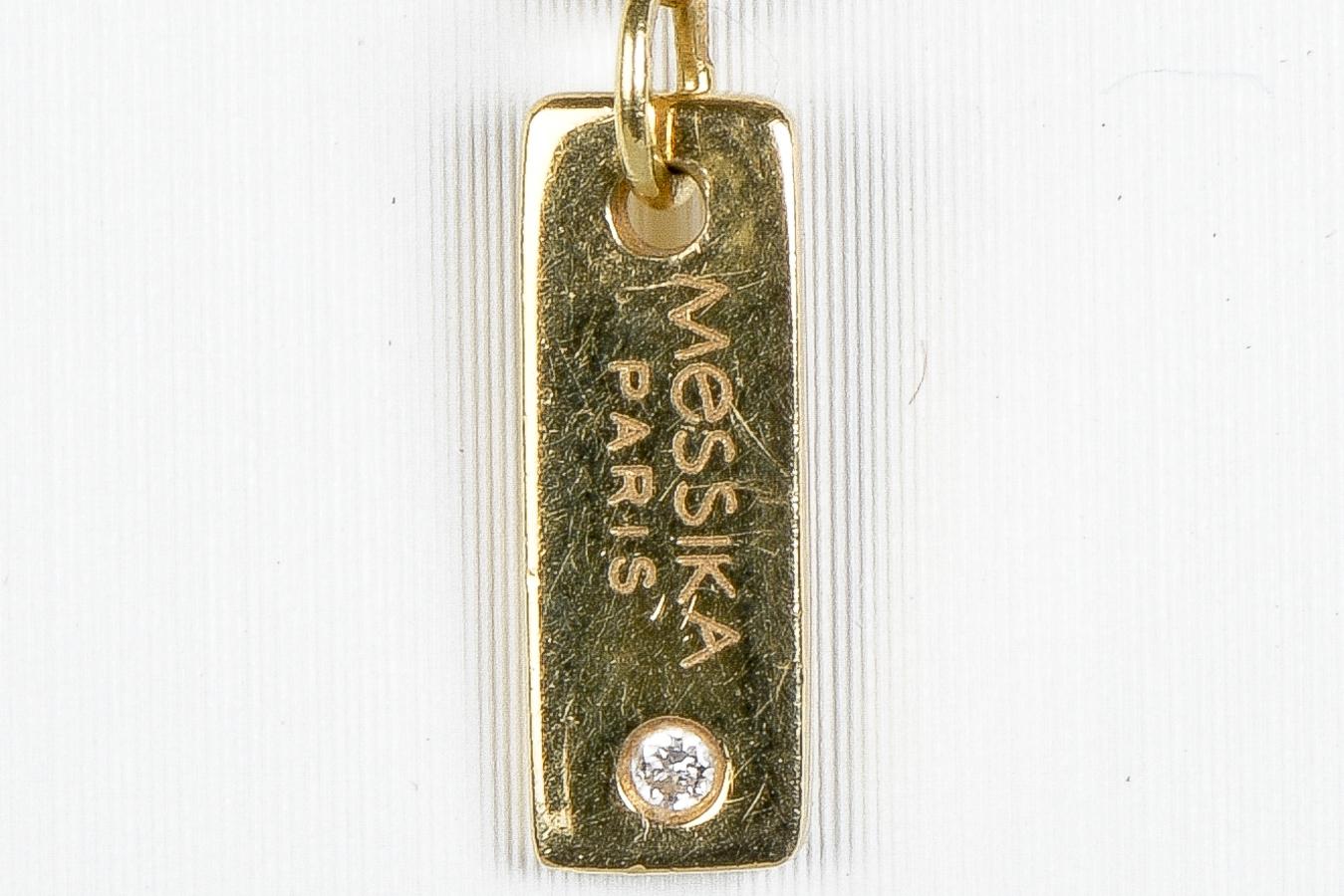 Messika Gatsby Necklace 18K Yellow Gold Diamonds For Sale 8