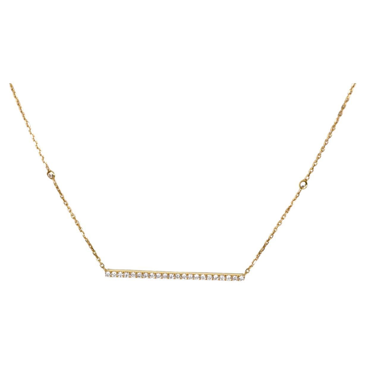 Messika Gatsby Necklace 18K Yellow Gold Diamonds For Sale