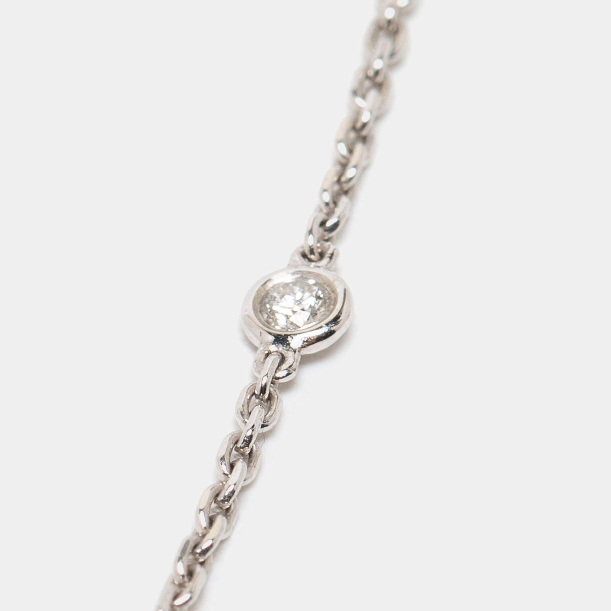 Messika Glam'Azone Graphic Diamonds 18k White Gold Necklace 3