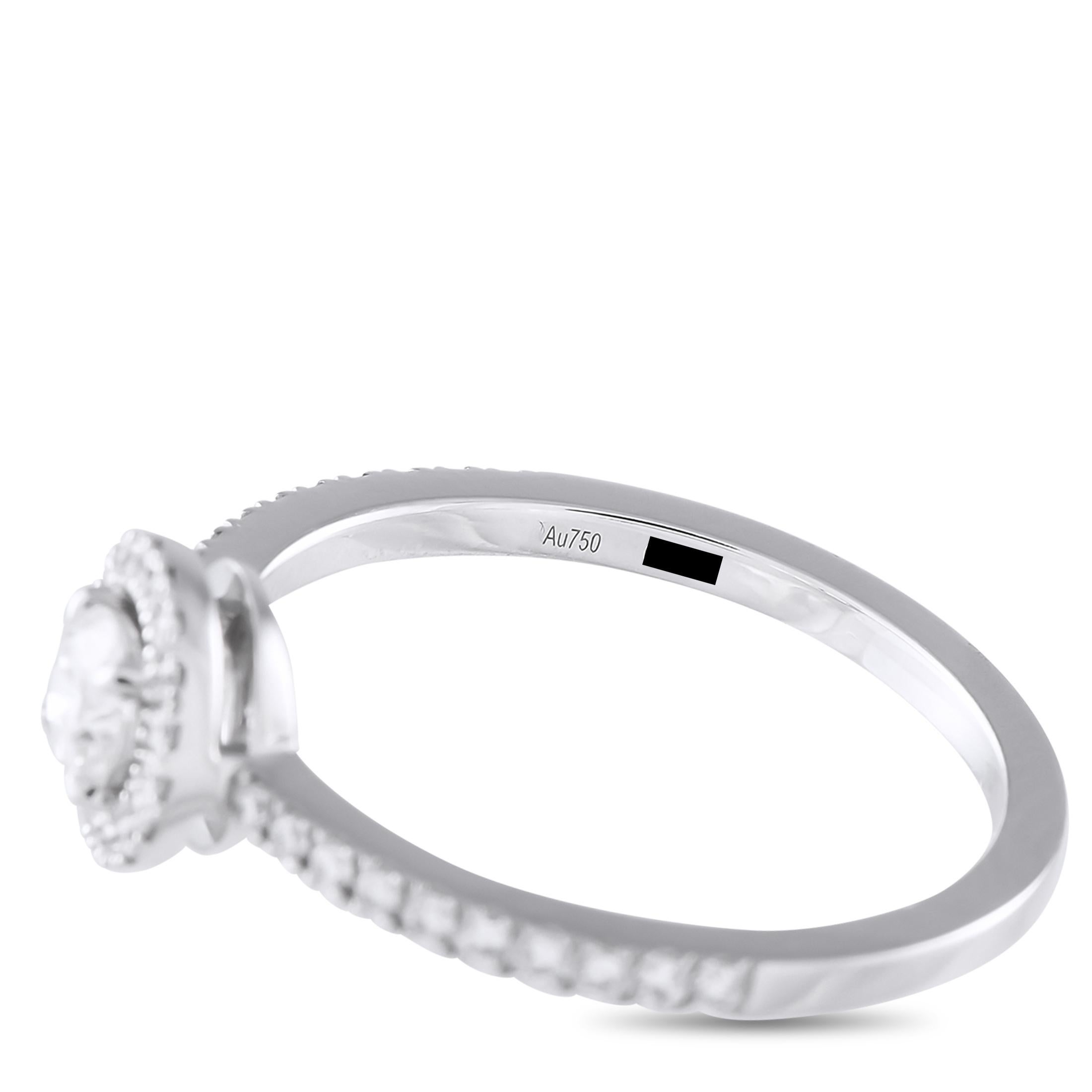 Messika Joy 18K White Gold 0.50ct Diamond Ring In New Condition In Southampton, PA