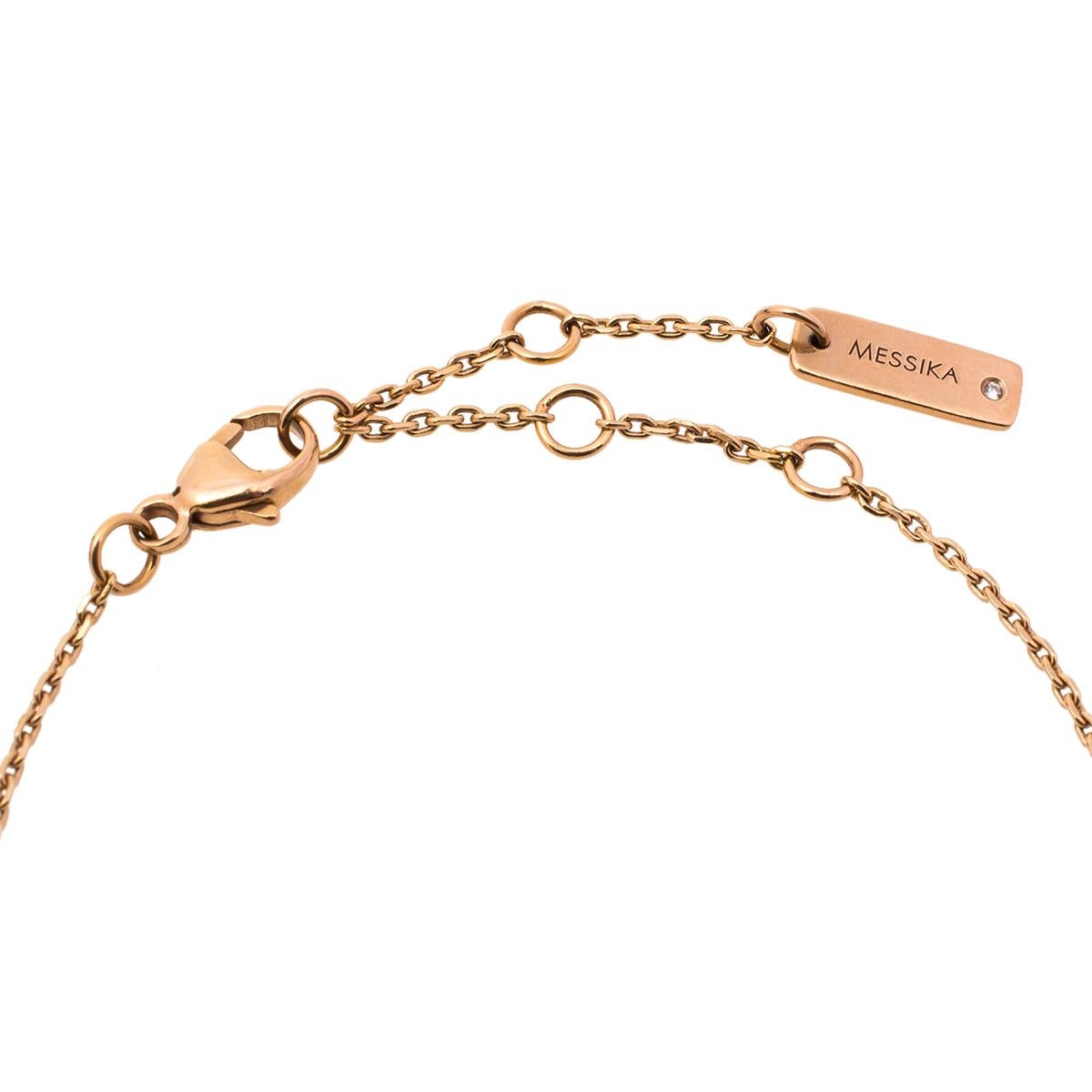 Contemporary Messika Joy Diamond 18K Rose Gold Bracelet