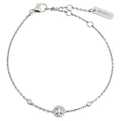 Messika Joy Diamond 18K White Gold Charm Bracelet XS