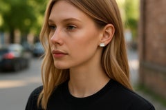 Messika 'Kate' Diamant-Ohrstecker 18k Gold Entworfen mit Maison's Signatur