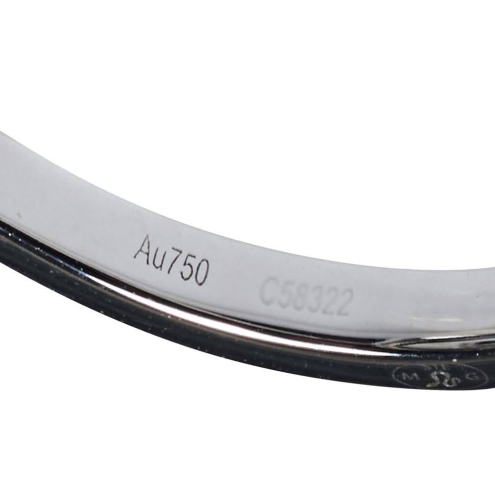 Contemporary Messika Lucky Move Diamond 18K White Gold Ring Size 50.5