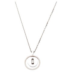 Messika Lucky Move Diamonds 18k White Gold Pendant Necklace