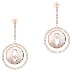 Messika lucky move earrings mother of pearl and diamonds