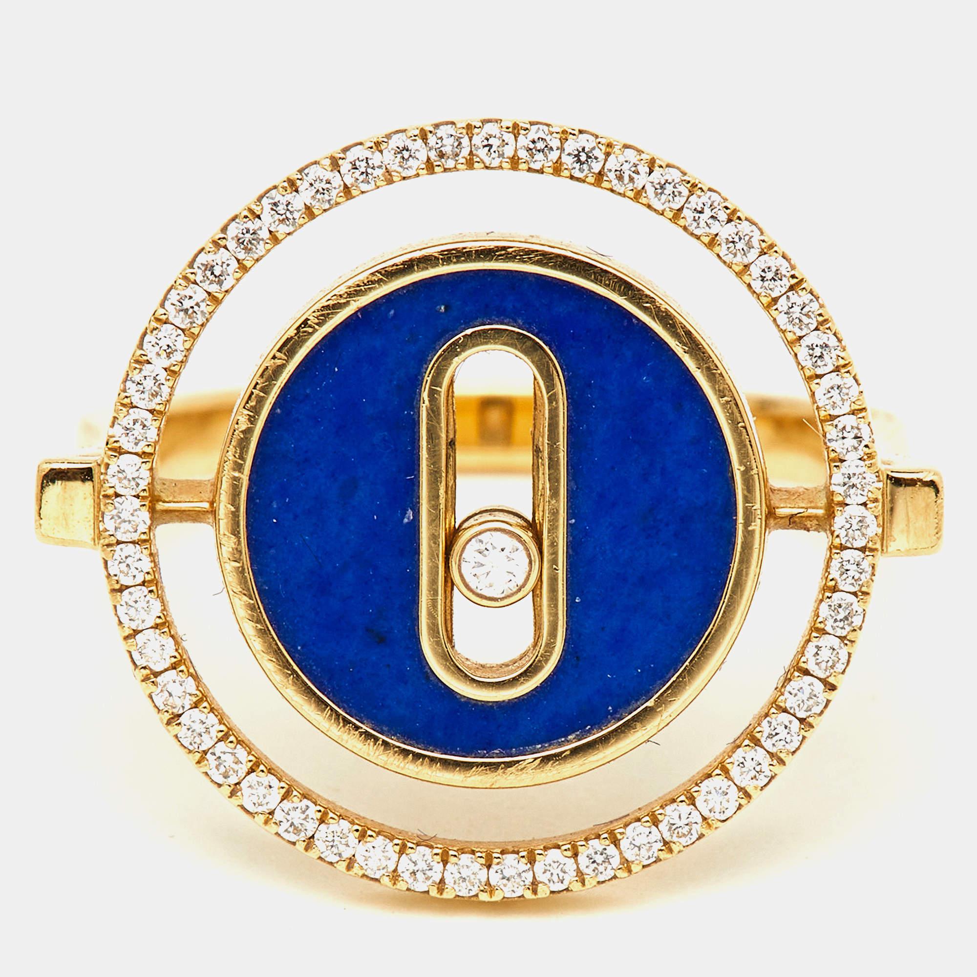 A symbol of artisanal mastery, this Messika Lucky Move ring seamlessly integrates into your everyday and special occasions, enhancing any outfit with opulence. Crafted with precision and passion, it guarantees to remain a cherished accessory.

