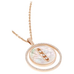 Messika Lucky Move white mother-of-pearl necklace small in rose gold
