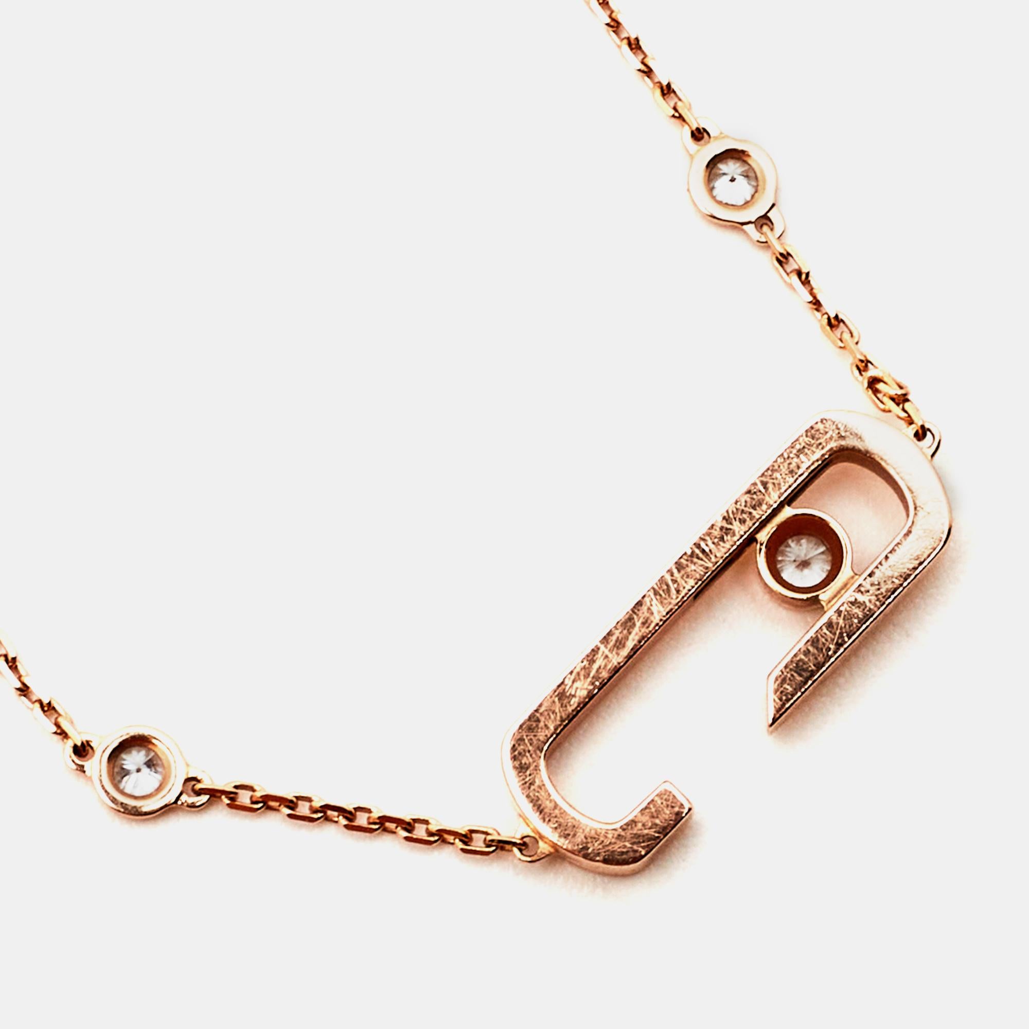 Messika Move Addiction by Gigi Hadid Diamond 18k Rose Gold Bracelet 2