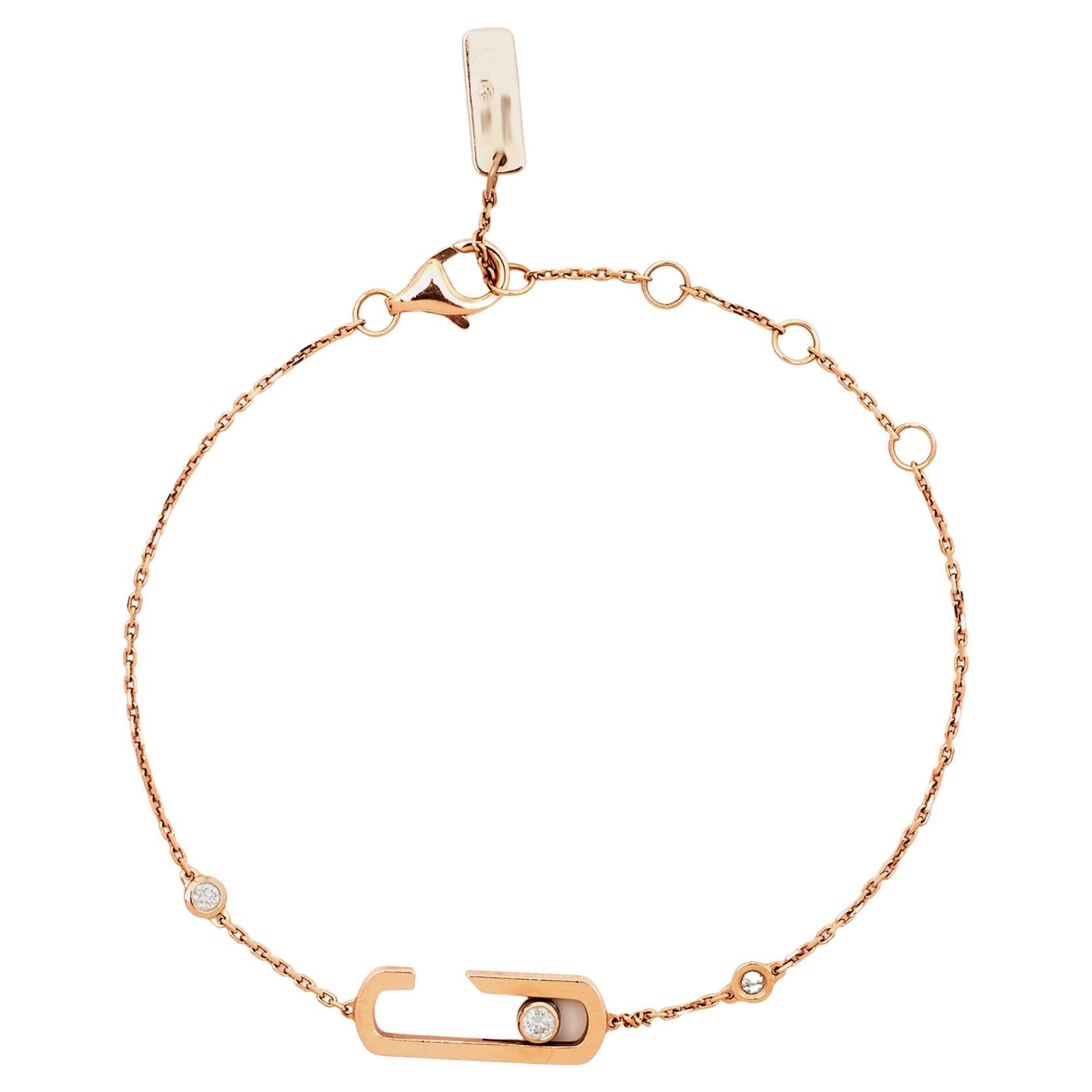 Messika Move Addiction by Gigi Hadid Diamond 18k Rose Gold Bracelet