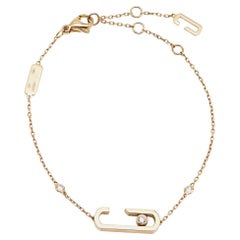 Bracelet en or rose 18 carats avec diamants Messika Move Addiction de Gigi Hadid