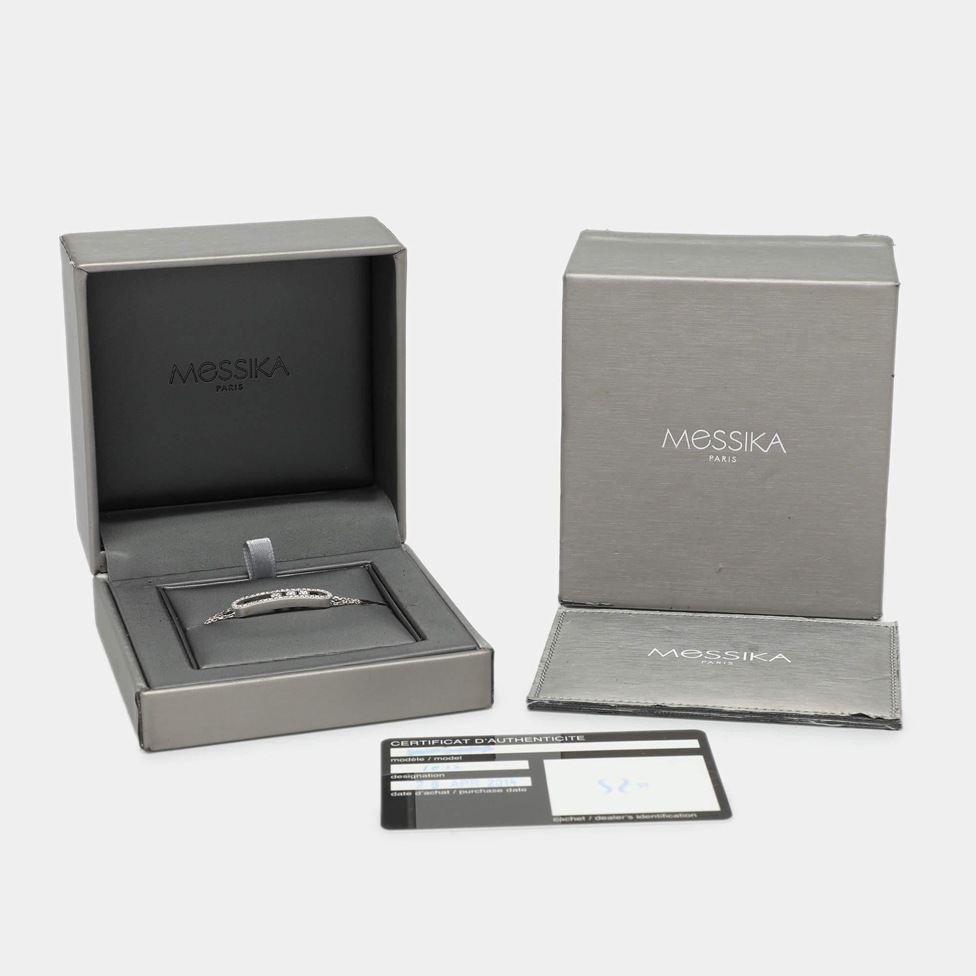 Messika Move Classic Pave Diamant 18k Weißgold Armband 3