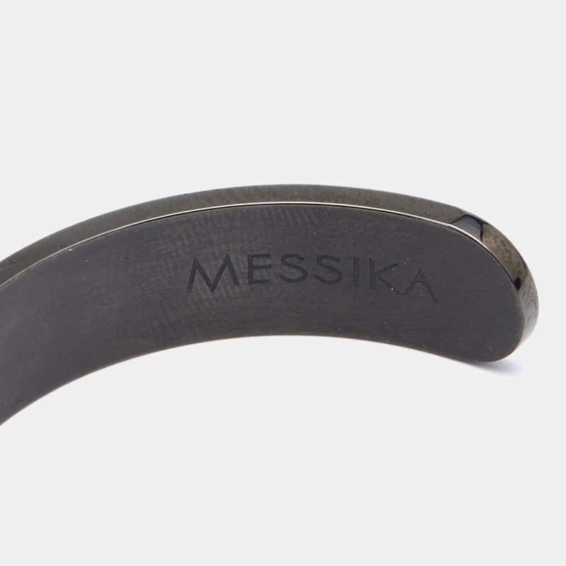 Aesthetic Movement Messika Move Diamonds Titanium Open Cuff Bracelet M