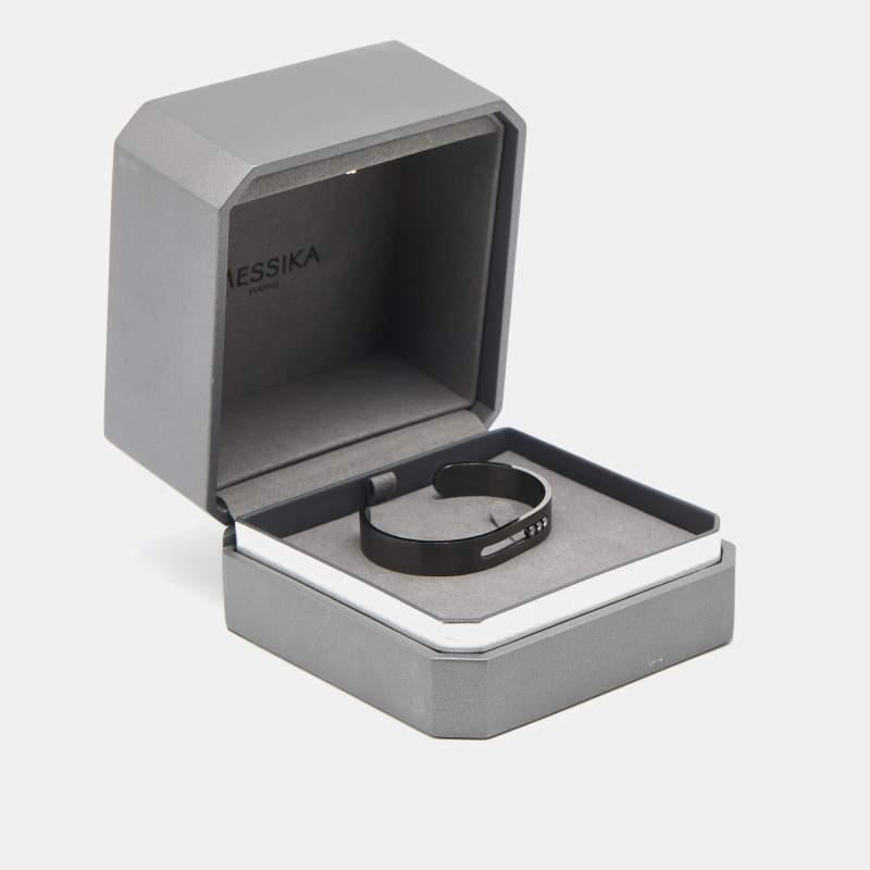 Messika Move Diamonds Titanium Open Cuff Bracelet M 1
