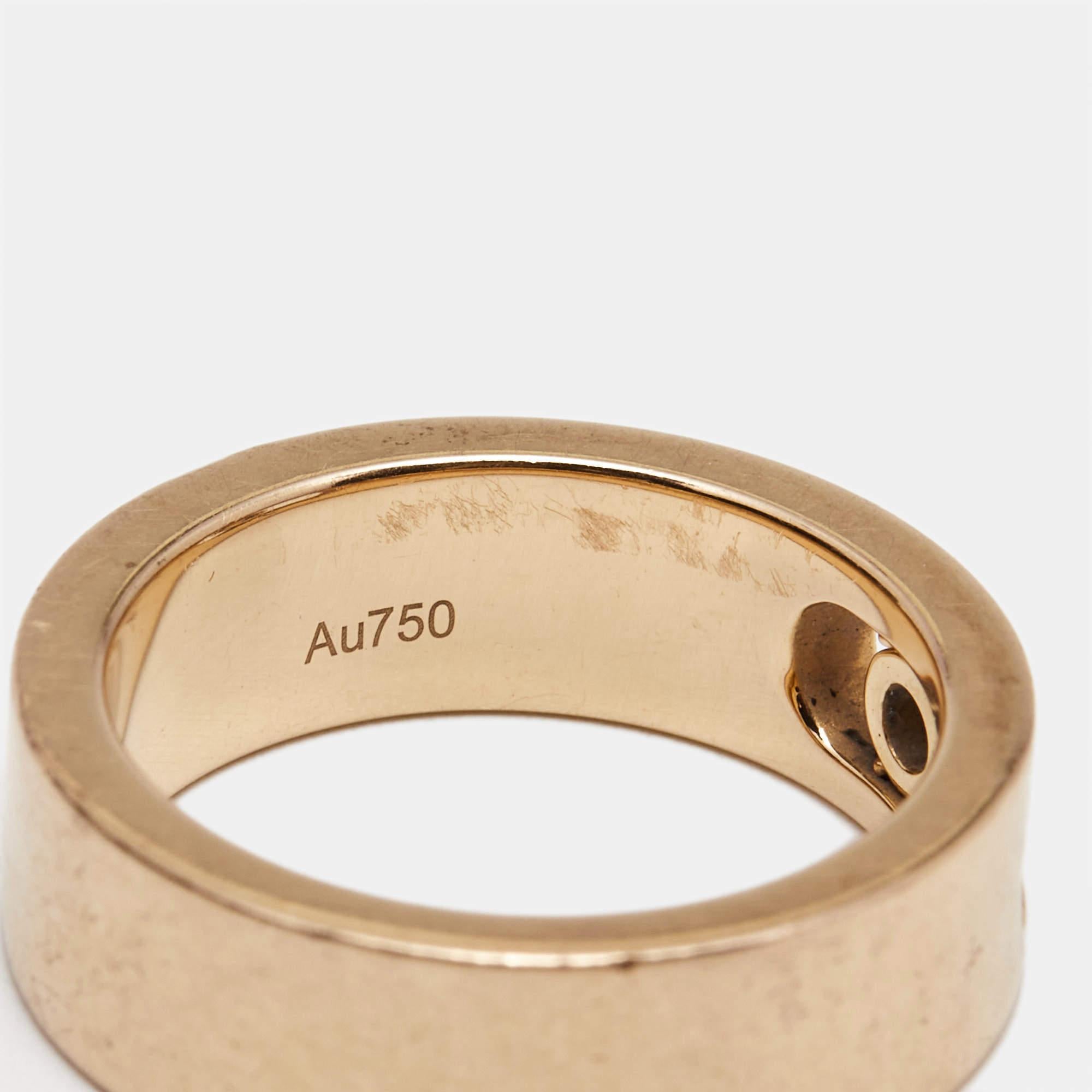 Women's Messika Move Joaillerie Diamond 18k Rose Gold Wedding Ring Size 51