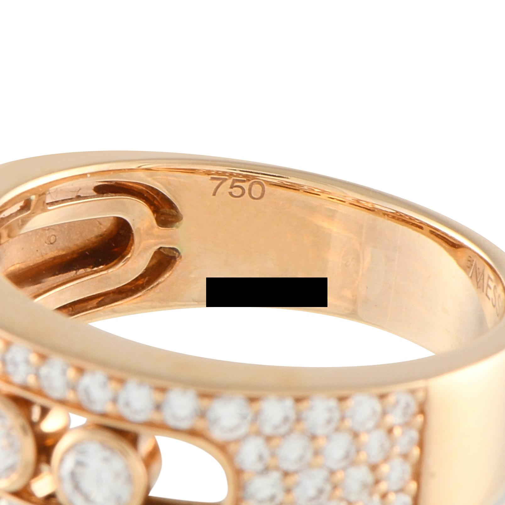 Women's Messika Move Noa 18K Rose Gold 0.99ct Diamond Ring