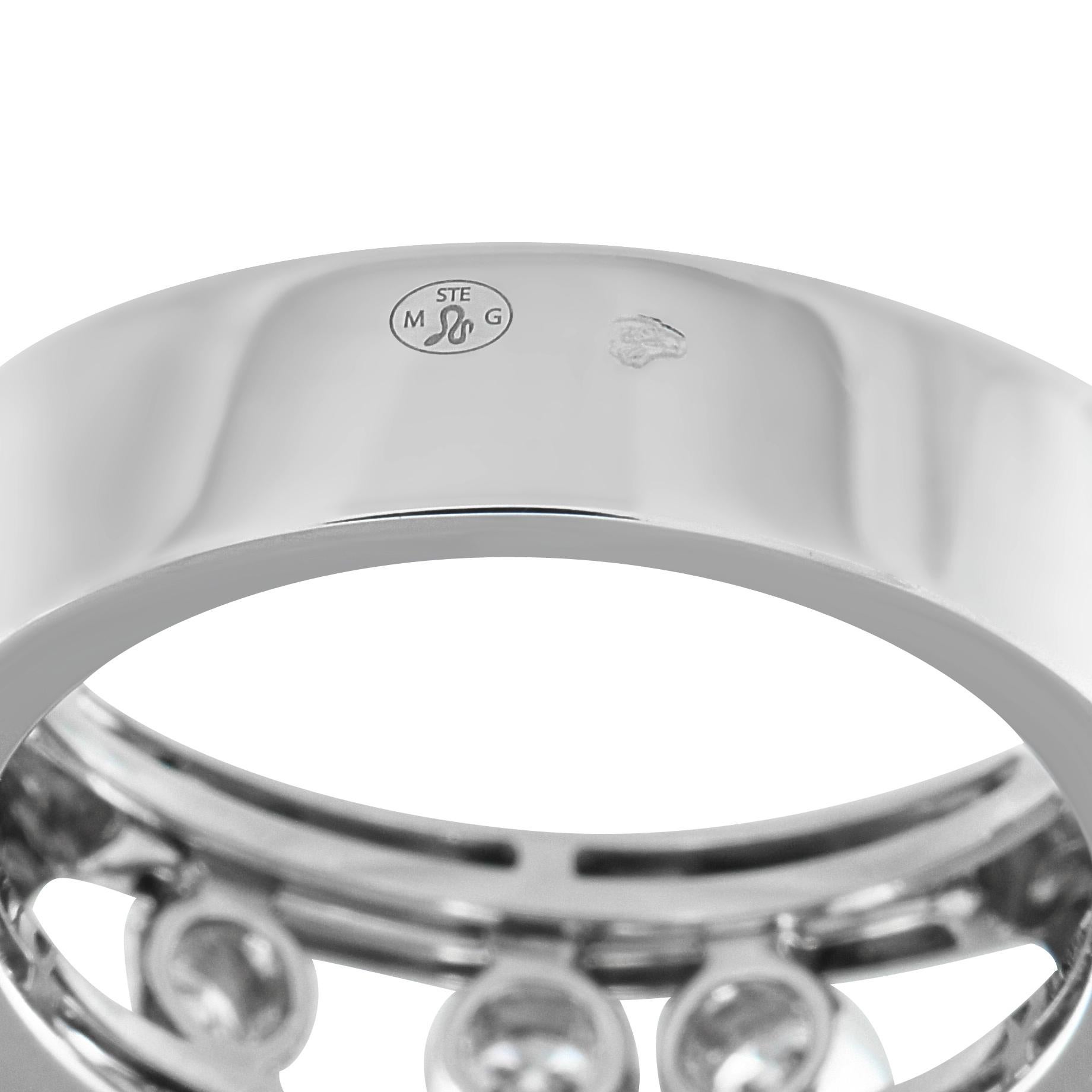 Women's Messika Move Noa 18K White Gold 0.25ct Diamond Ring