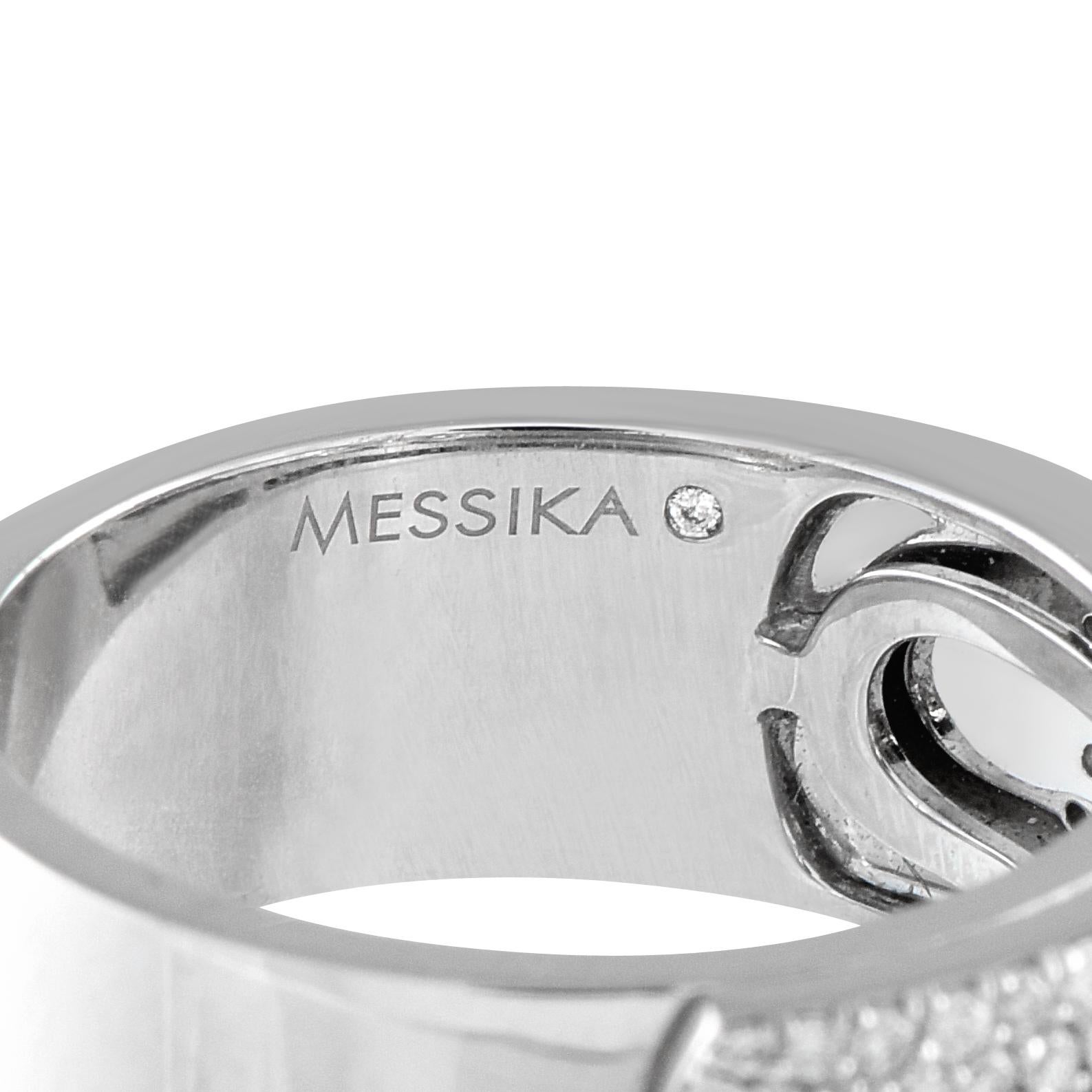 Messika Move Noa 18K White Gold 0.73ct Diamond Ring In New Condition In Southampton, PA