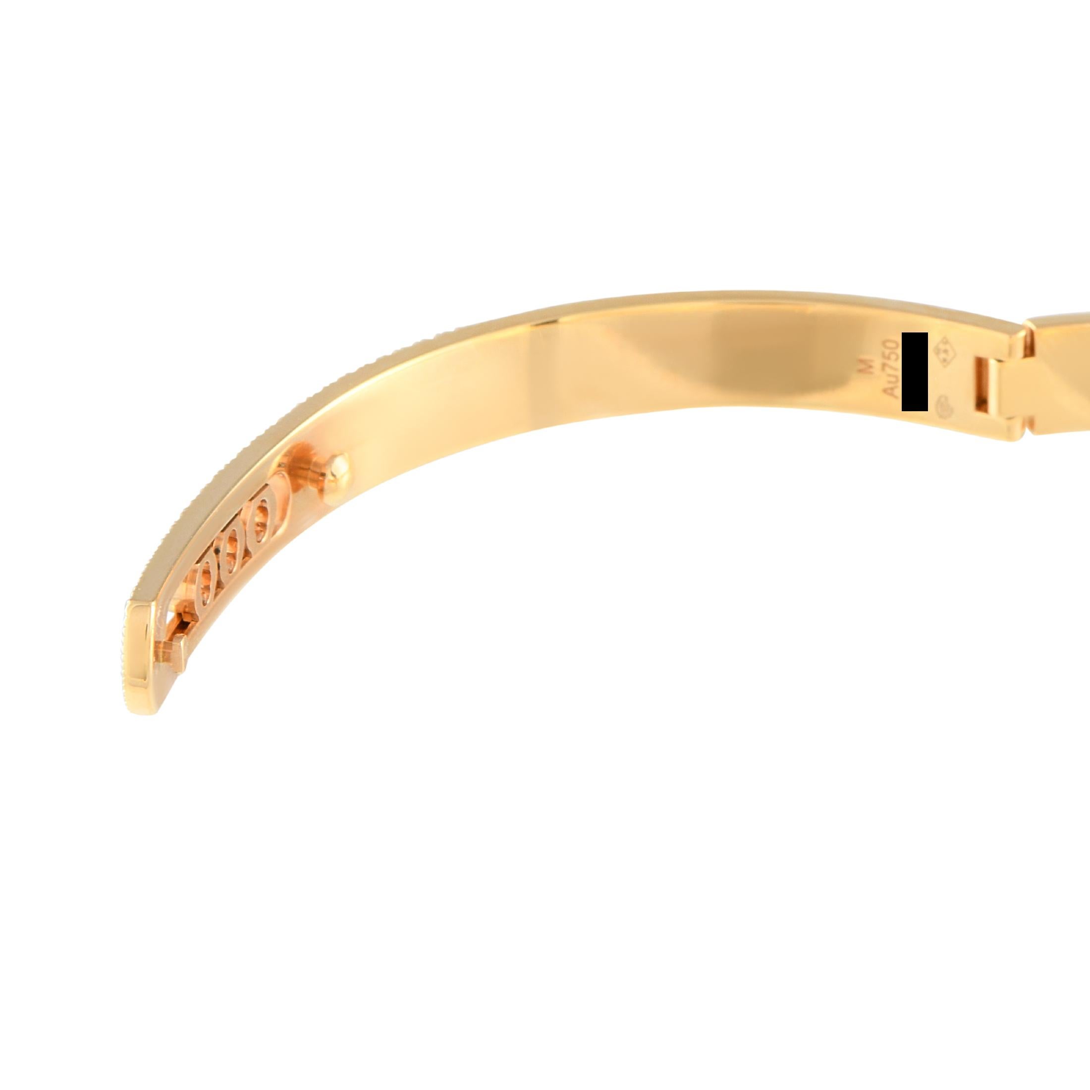 Round Cut Messika Move Noa 18K Yellow Gold 1.20ct Diamond Bracelet