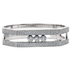 Messika Move Pave Pei Diamonds 18k White Gold Bracelet