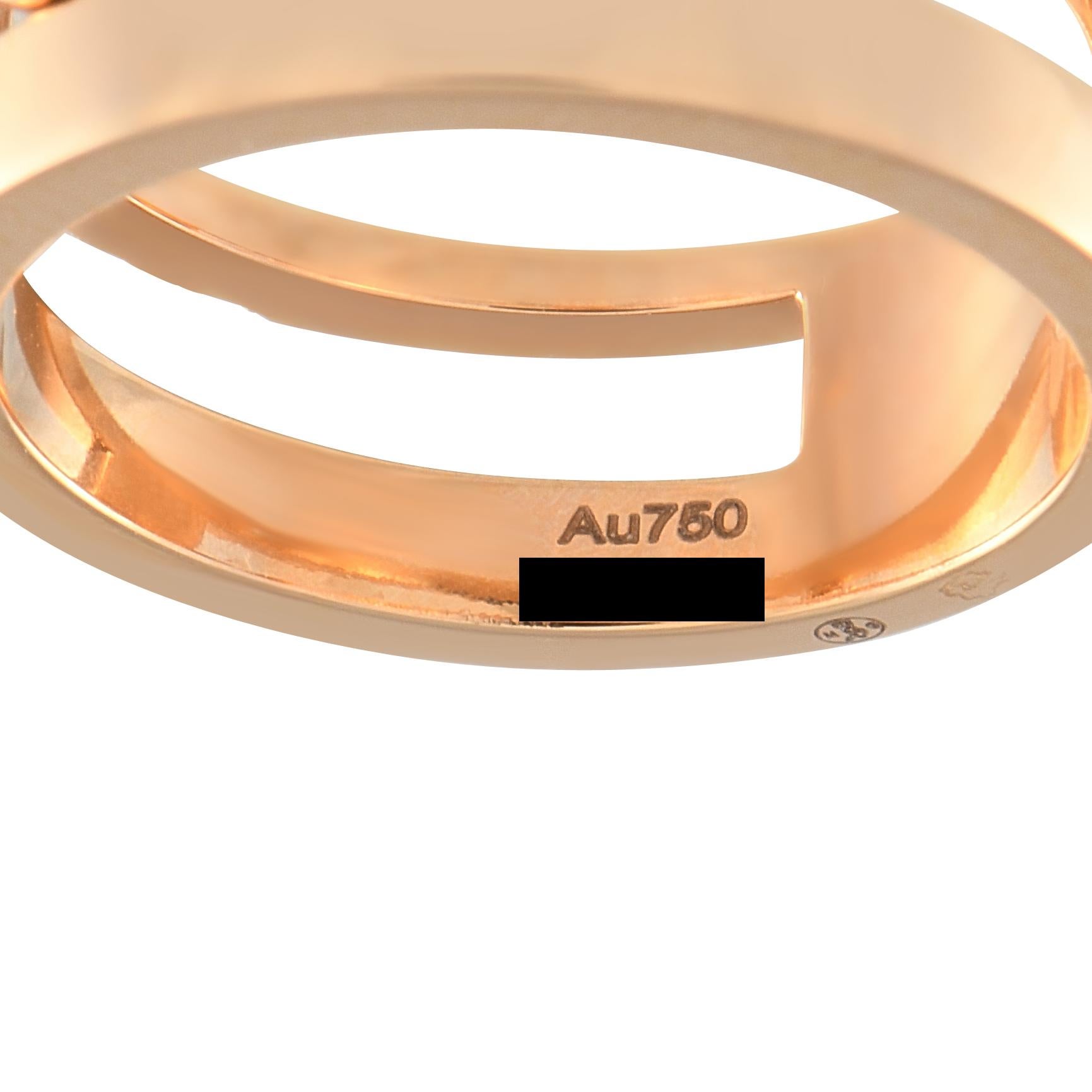 Women's Messika Move Romaine 18K Rose Gold 0.30ct Diamond Ring