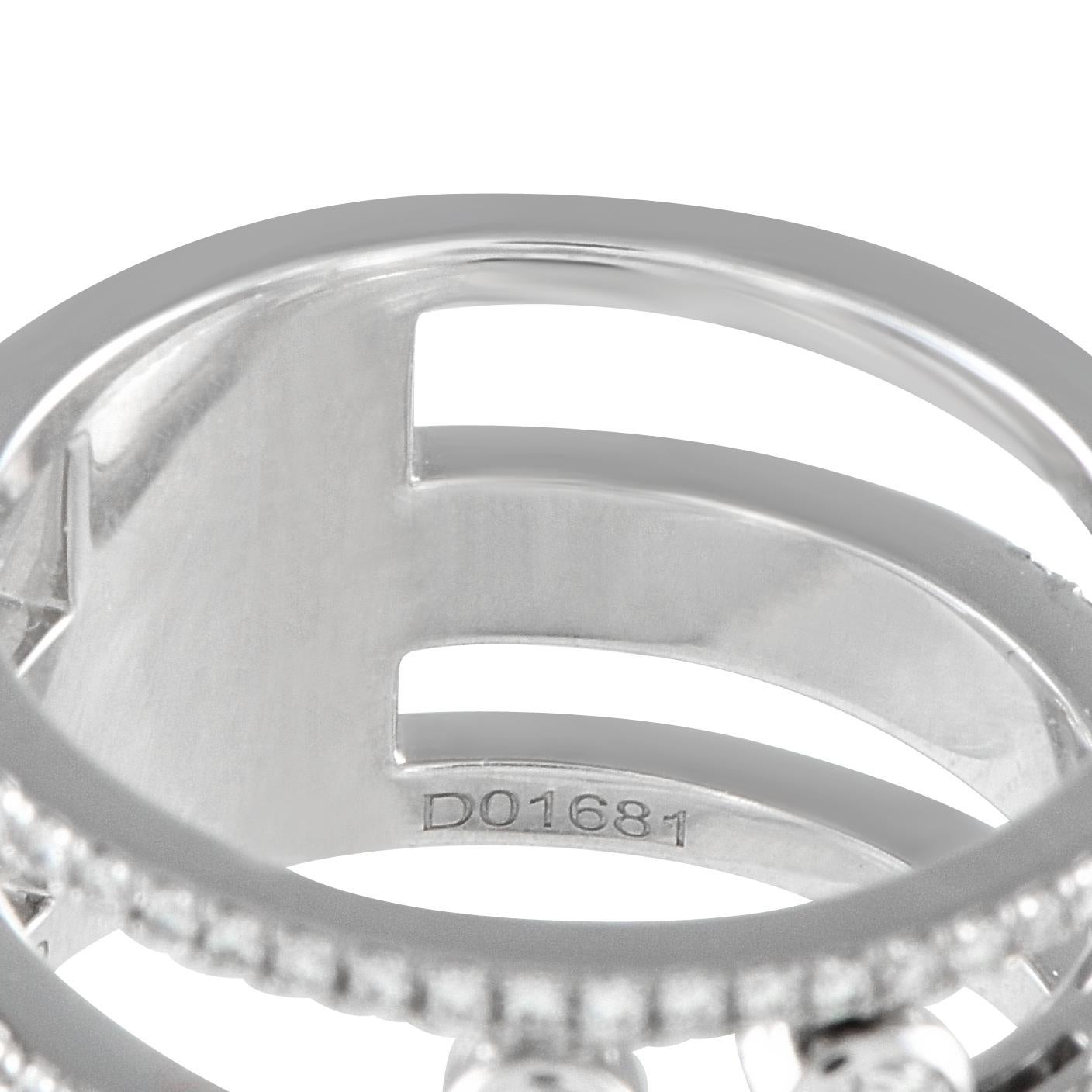 Messika Move Romaine 18K White Gold 1.0ct Diamond Ring In New Condition In Southampton, PA