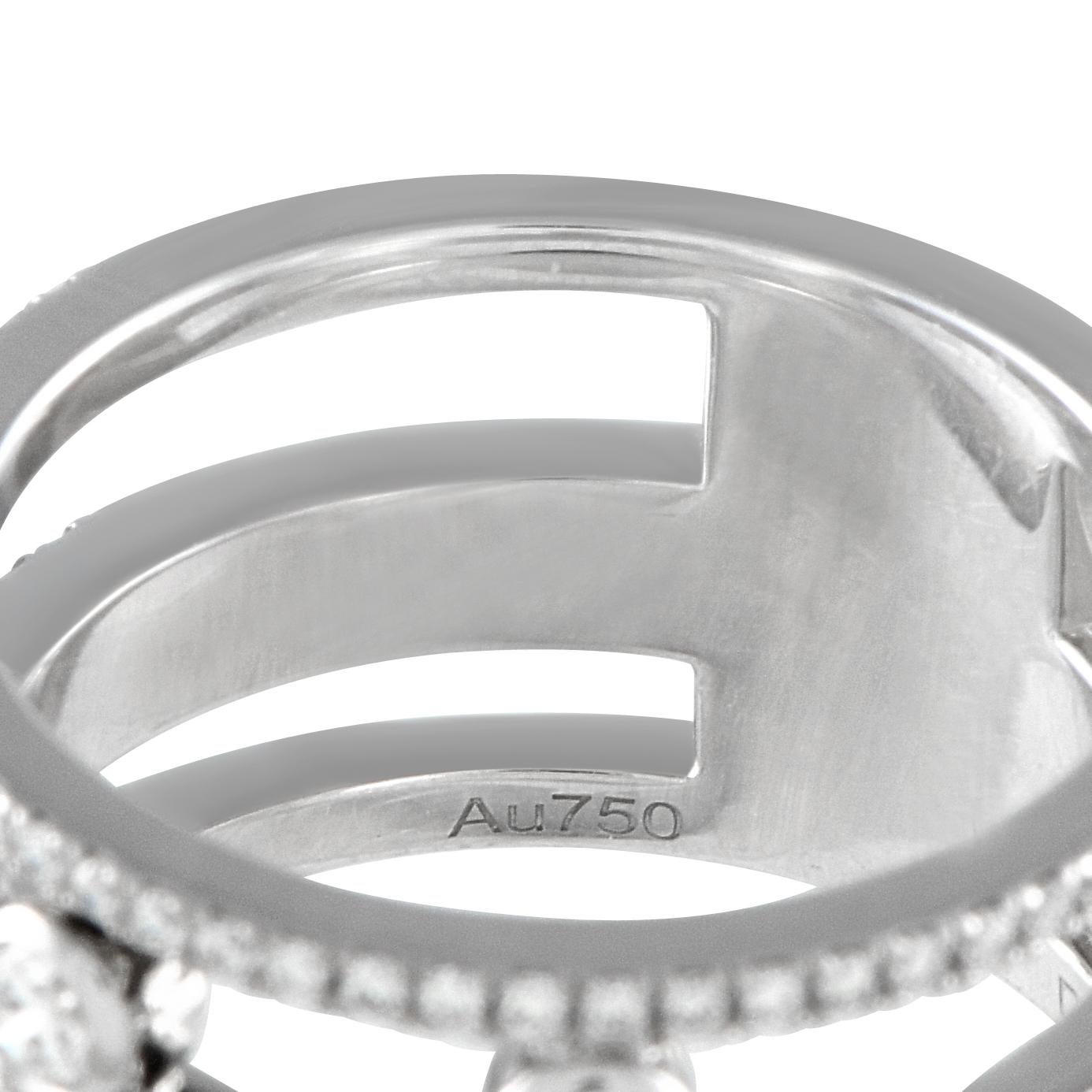 Women's Messika Move Romaine 18K White Gold 1.0ct Diamond Ring