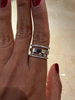 Messika Move Romane 18 k White Gold Diamond Ring