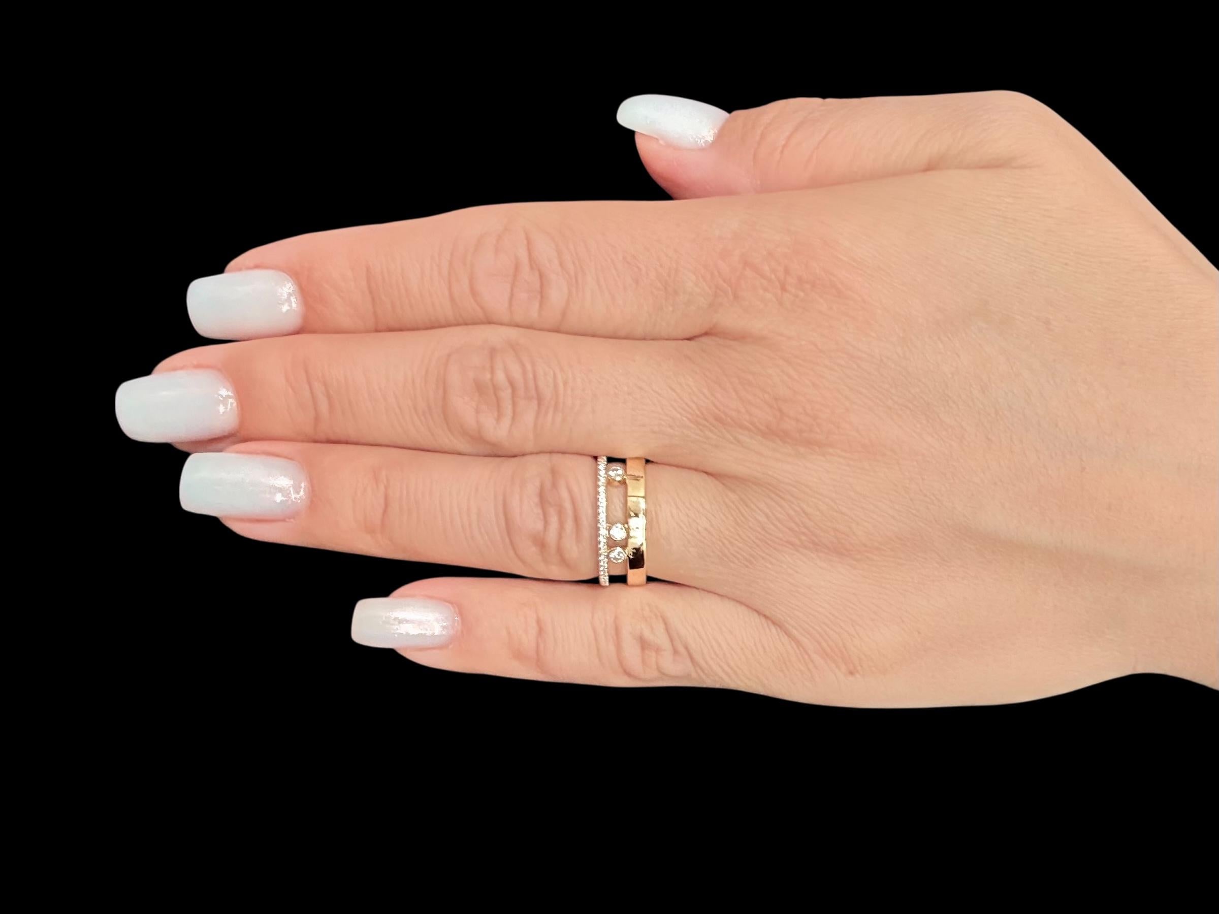 Messika Move Bague Romane Or jaune et diamants Bon état - En vente à Esch sur Alzette, Esch-sur-Alzette