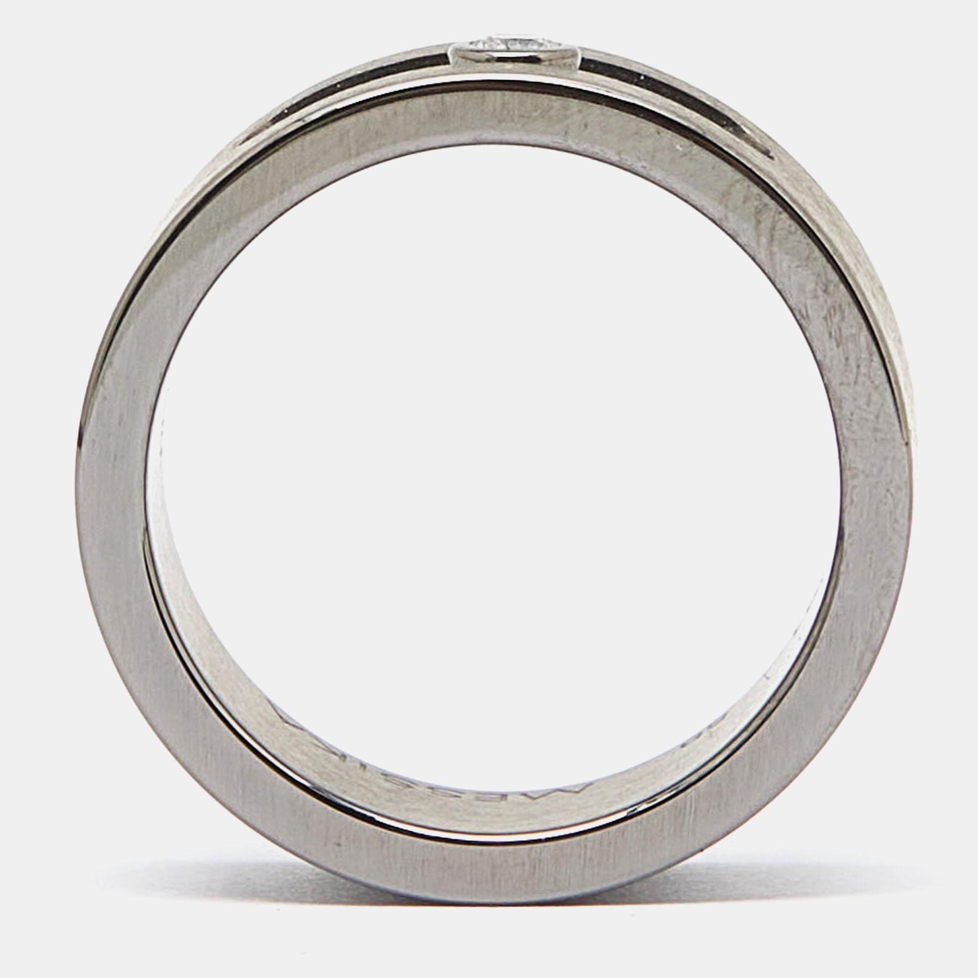 Messika Move Titanium Diamond Ring Size 58 For Sale 4