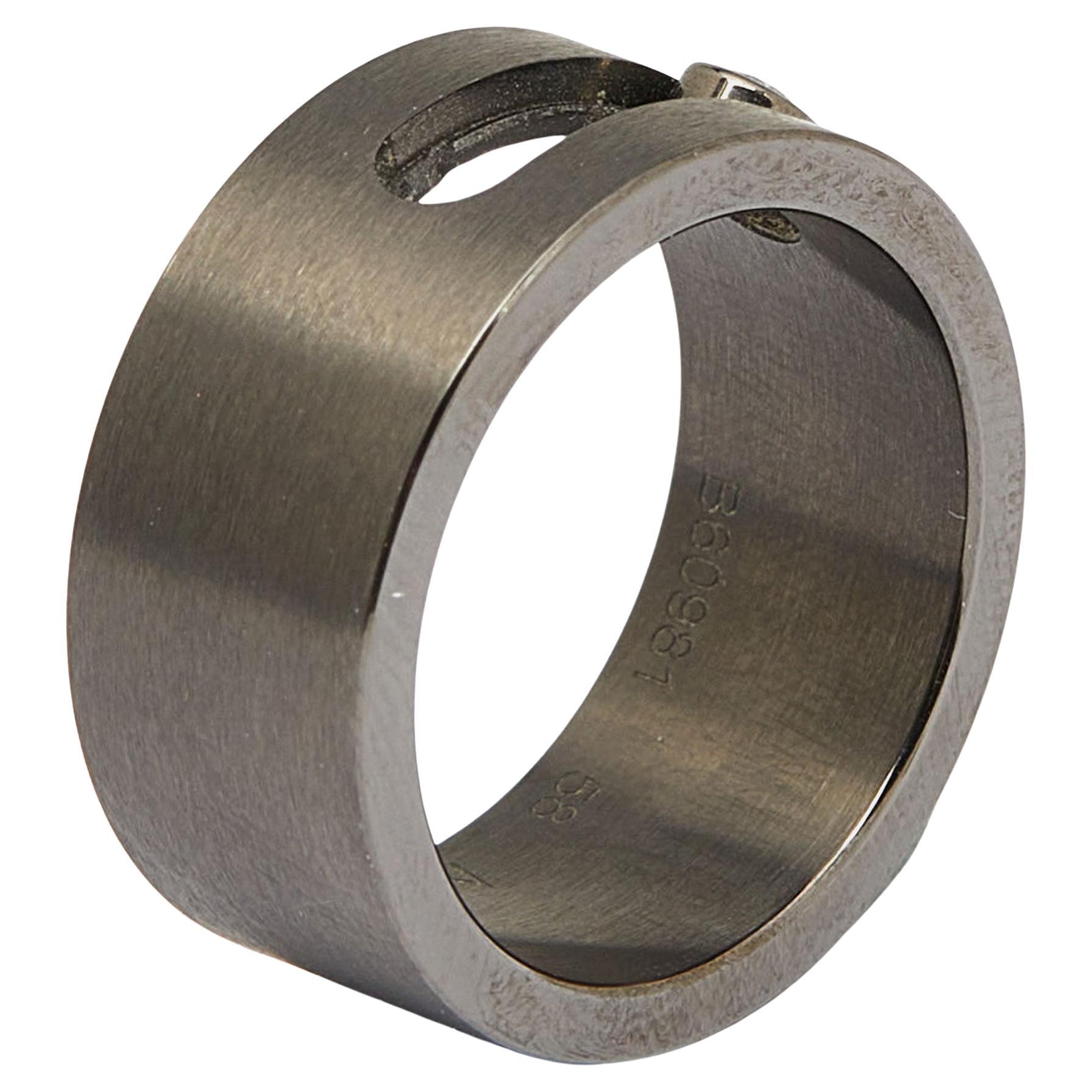 Messika Move Titanium Diamond Ring Size 58 For Sale