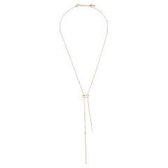 Messika Move Uno Caravate Diamond 18k Rose Gold Tie Necklace